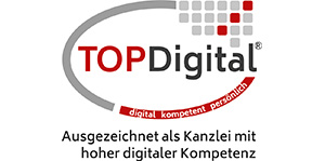 TopDigital - Ausgezeichnet als Kanzlei mit hoher digitaler Kompetenz