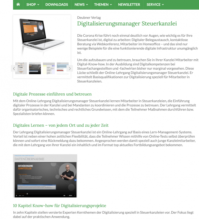 Digitalisierungsmanager Deubner Verlag